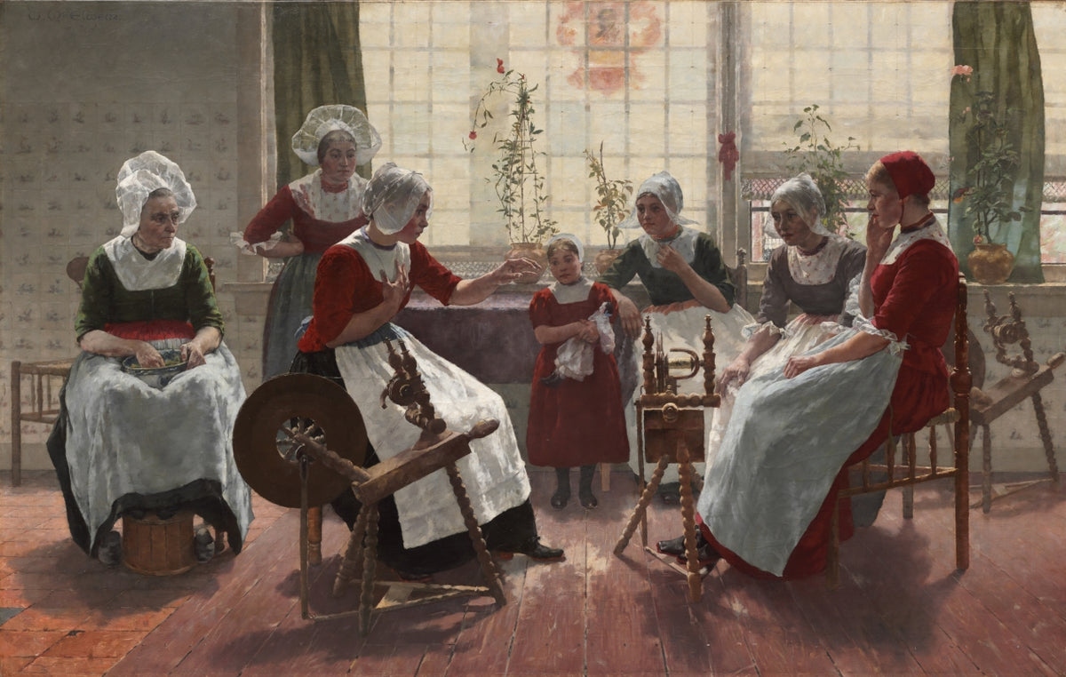 The Ghost Story by Walter MacEwen (American, 1860–1943) - Classic Art canvas print