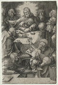 The Last Supper by Lucas van Leyden (Netherlandish, 1494–about 1533) - Classic Art canvas print