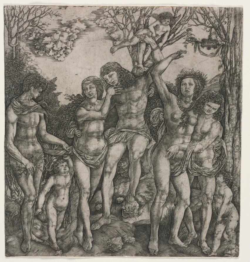Allegory of Carnal Love by Cristofano Robetta (Italian, 1462–1534) - Classic Art canvas print