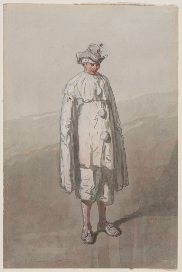 Pierrot by Paul Gavarni (French, 1804–1866) - Classic Art canvas print