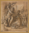 The Nativity with the Dream of Joseph by Parmigianino (Italian, 1503–1540) - Classic Art canvas print