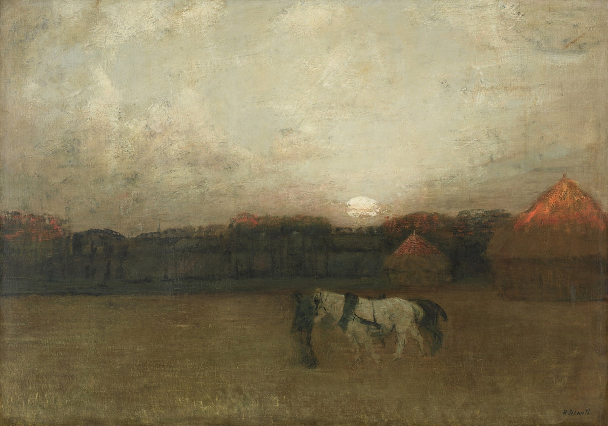 The Stubble Field by Henry Golden Dearth (American, 1864–1918) - Classic Art canvas print