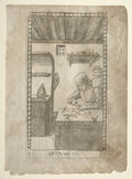 The Artisan from the Tarocchi, series E Conditions of Man, 3 by Master of the E-Series Tarocchi (Italian, active 1460s) - Classic Art canvas print