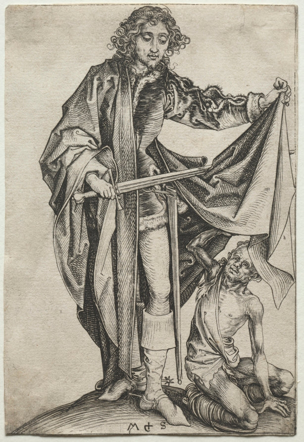 St. Martin by Martin Schongauer (German, c. 1450–1491) - Classic Art canvas print