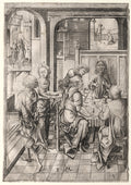 Supper at Emmaus by Israhel van Meckenem (German, c. 1440–1503) - Classic Art canvas print