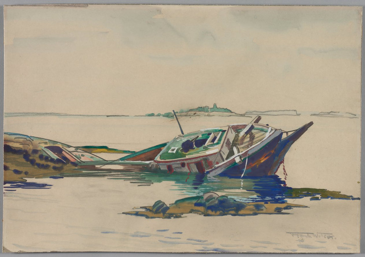 The Wreck by Frank Wilcox (American, 1887–1964) - Classic Art canvas print
