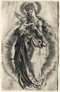 Virgin on a Crescent with a Starry Crown by Albrecht Dürer (German, 1471–1528) - Classic Art canvas print