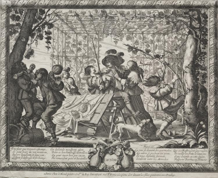 The Four Seasons Autumn by Abraham Bosse (French, 1602–1676) - Classic Art canvas print