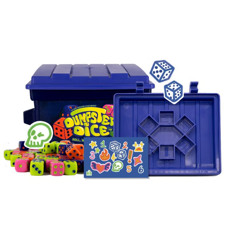 Big Discoveries Dumpster Dice - Fast-Paced Family Dice Game🥰🎁