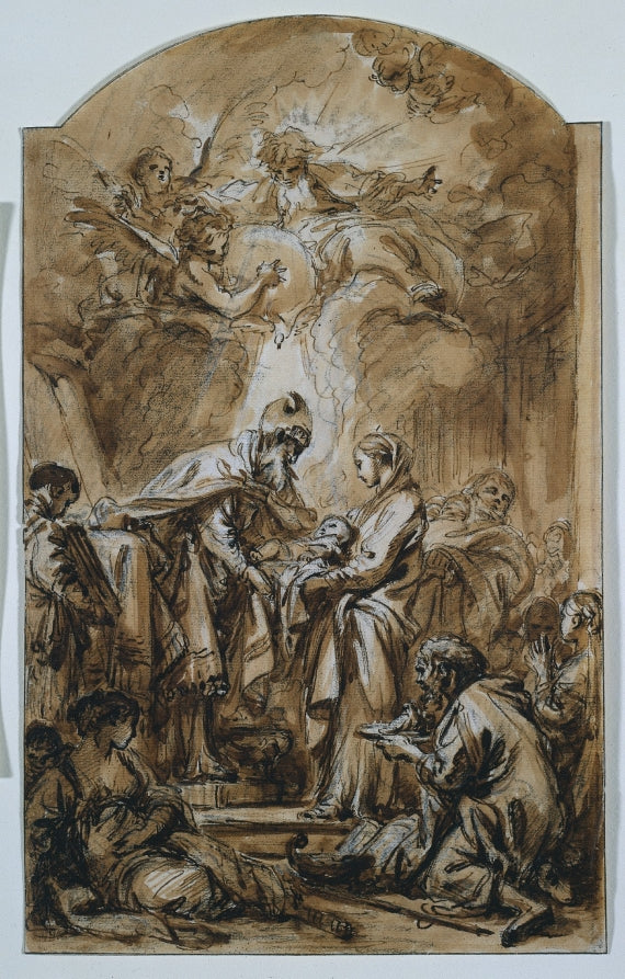 The Presentation in the Temple by François Boucher (French, 1703–1770) - Classic Art canvas print
