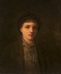 Head of a Boy by George Fuller (American, 1822–1884) - Classic Art canvas print
