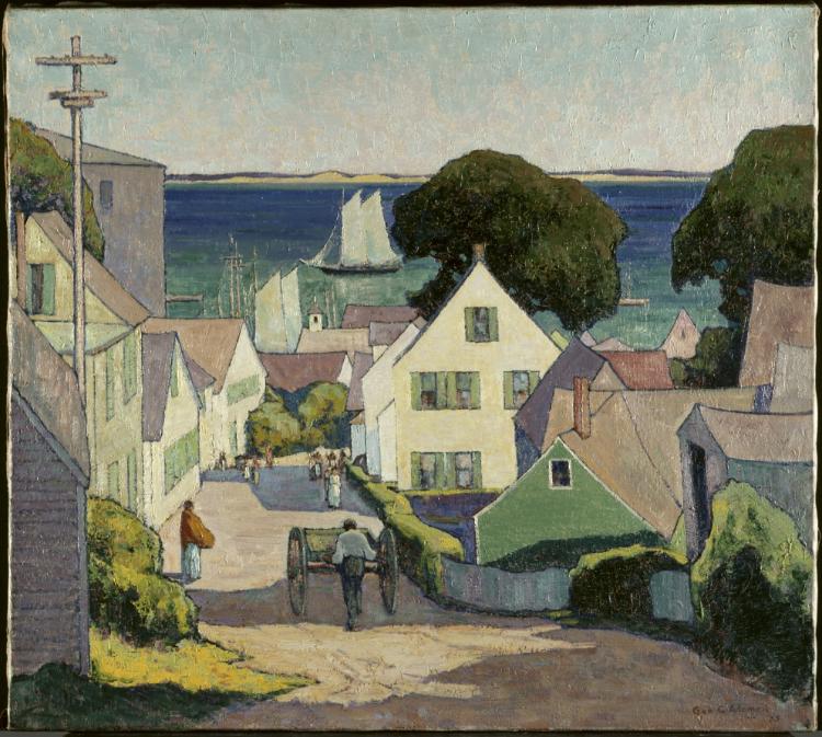 Down to the Harbor by George G. Adomeit (American, born Kingdom of Prussia [now Lithuania], 1879–1967) - Classic Art canvas print