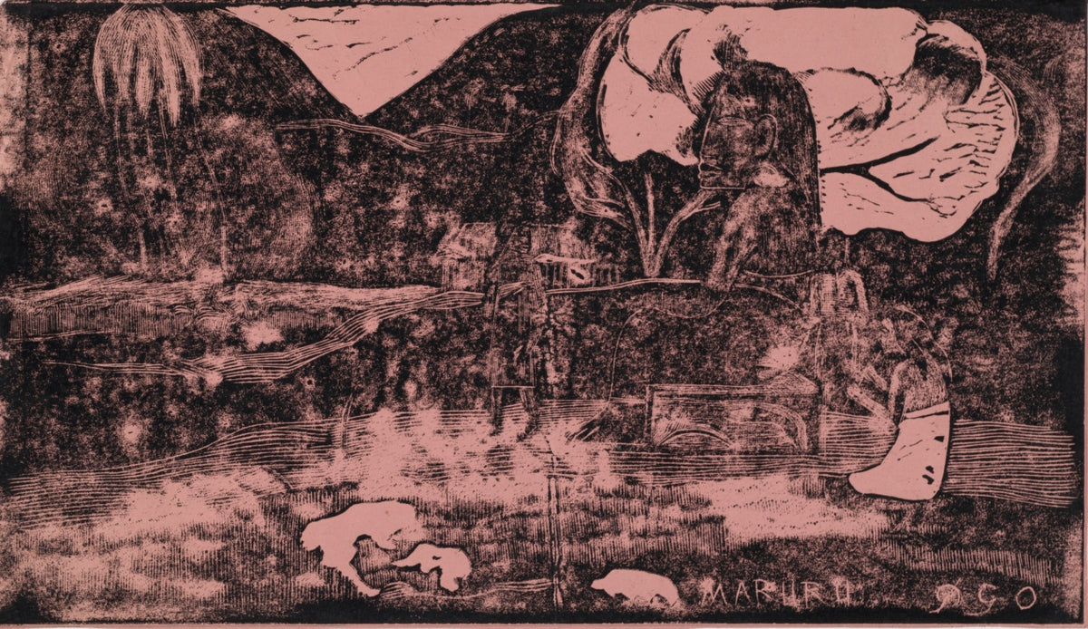 Maruru Offerings of Gratitude by Paul Gauguin (French, 1848–1903) - Post-Impressionist canvas print