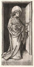 St. John with Serpent in Chalice by Israhel van Meckenem (German, c. 1440–1503) - Classic Art canvas print