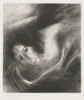 And the Devil That Deceived Them was Cast into the Lake of Fire and Brimstone, Where the Beast and the False Prophet Are by Odilon Redon (French, 1840–1916) - Symbolist canvas print