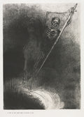 And His Name That Sat on Him Was Death by Odilon Redon (French, 1840–1916) - Symbolist canvas print
