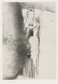 And the Angel Took the Censer by Odilon Redon (French, 1840–1916) - Symbolist canvas print