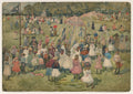 May Day, Central Park by Maurice Prendergast (American, born Newfoundland [now Canada], 1858–1924) - Classic Art canvas print