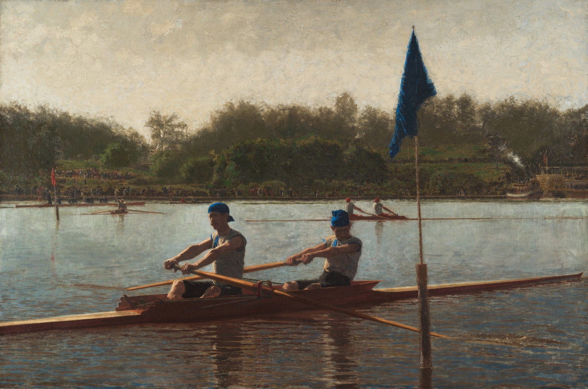 The Biglin Brothers Turning the Stake by Thomas Eakins (American, 1844–1916) - Classic Art canvas print