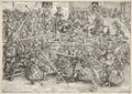 The Tournament with lances by Lucas Cranach (German, 1472–1553) - Renaissance canvas print