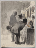 Art Lovers by Honoré Daumier (French, 1808–1879) - Realist canvas print