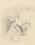 Melancholy by Odilon Redon (French, 1840–1916) - Symbolist canvas print