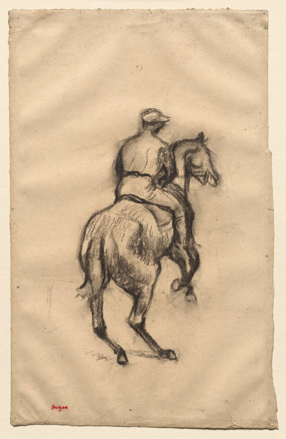 The Jockey by Edgar Degas (French, 1834–1917) - Impressionist canvas print