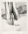A Madman in a Dismal Landscape by Odilon Redon (French, 1840–1916) - Symbolist canvas print