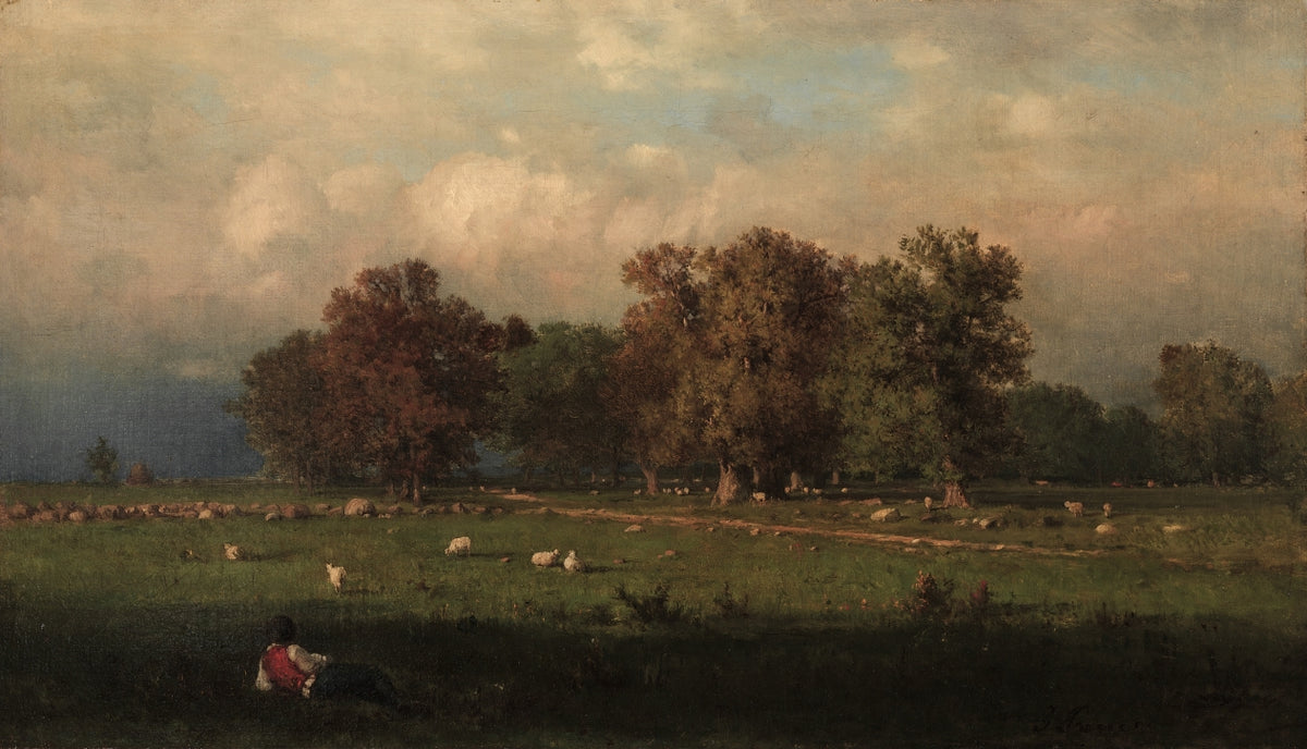 Durham, Connecticut by George Inness (American, 1825–1894) - Classic Art canvas print