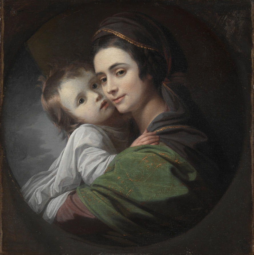 Elizabeth Shewell West and Her Son, Raphael by Benjamin West (American, born The Thirteen Colonies, 1738–1820) - Classic Art canvas print