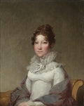 Mary Campbell Stuart by Gilbert Stuart (American, born The Thirteen Colonies, 1755–1828) - Classic Art canvas print