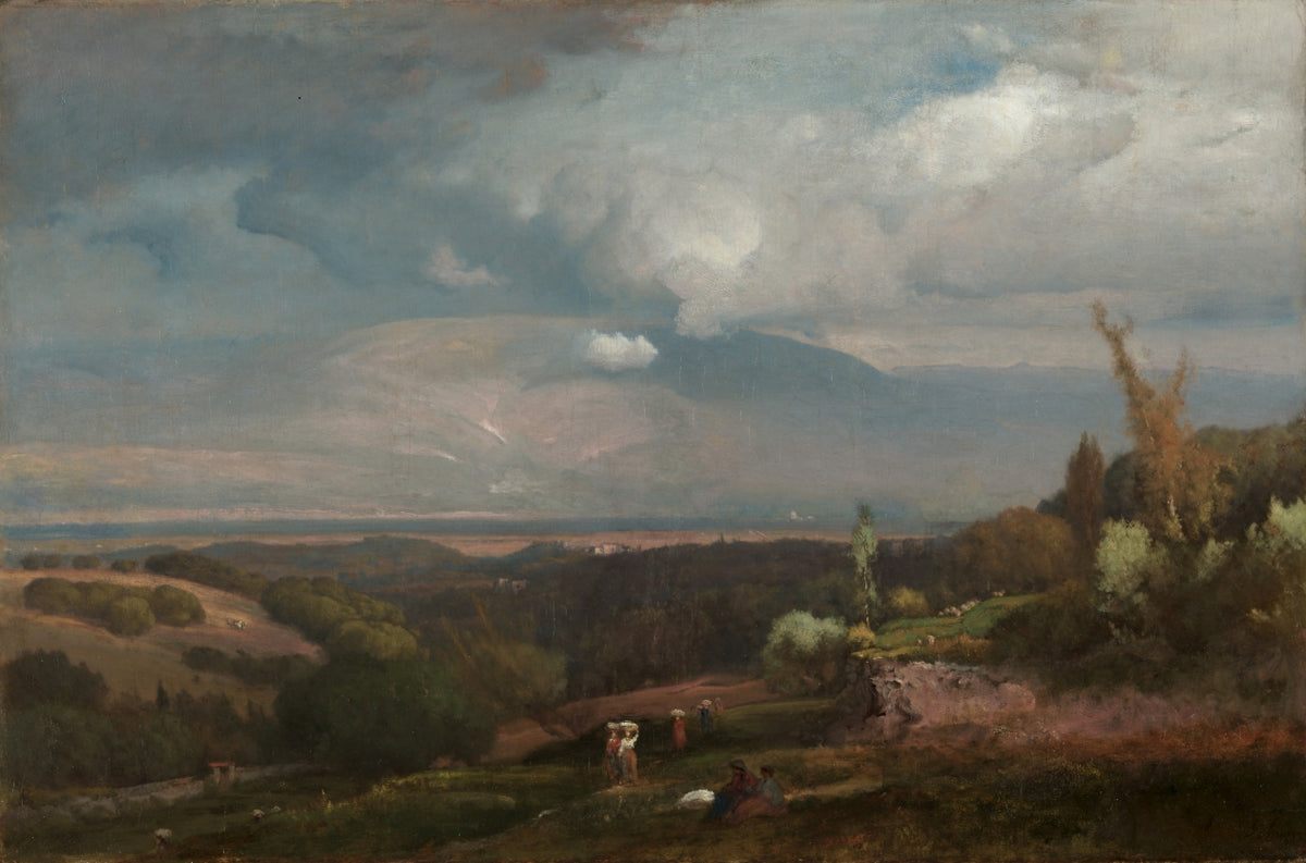 Approaching Storm from the Alban Hills by George Inness (American, 1825–1894) - Classic Art canvas print