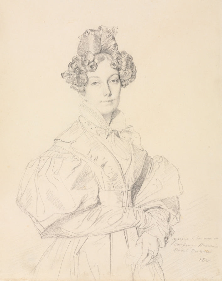 Madame Dsir Raoul-Rochette by Jean-Auguste-Dominique Ingres (French, 1780–1867) - Classic Art canvas print
