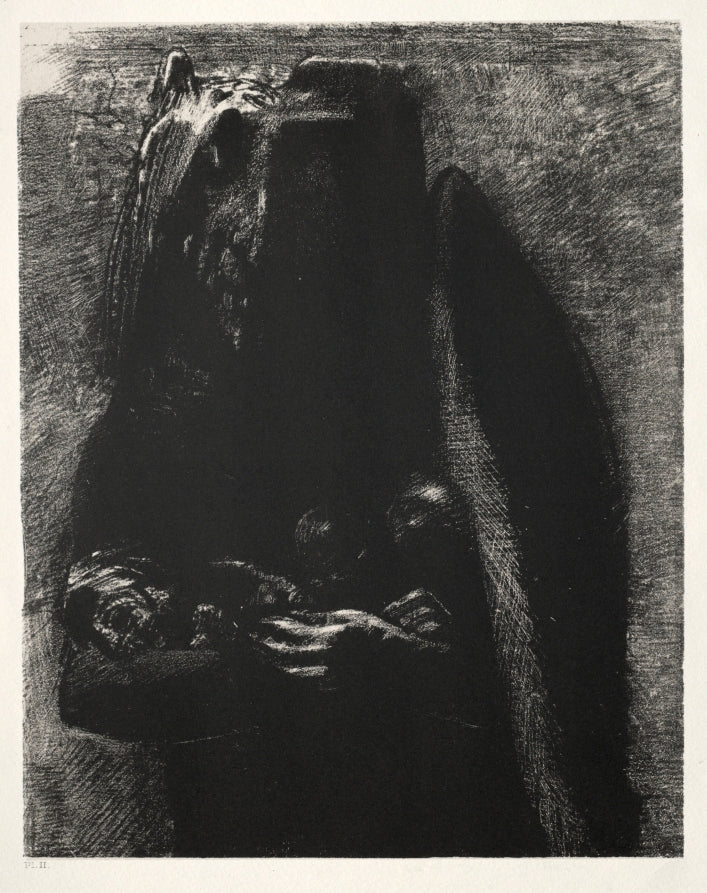 It Is the Devil, Bearing Beneath His Two Wings the Seven Deadly Sins by Odilon Redon (French, 1840–1916) - Symbolist canvas print