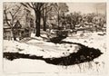 Back of Firemen's Hall by Orville Houghton Peets (American, 1884–1968) - Classic Art canvas print