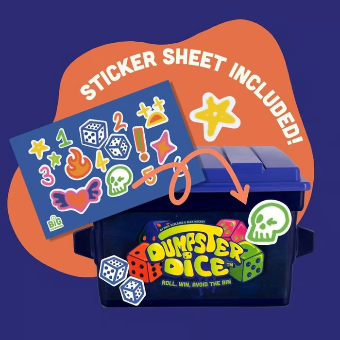 Big Discoveries Dumpster Dice - Fast-Paced Family Dice Game🥰🎁