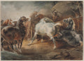 Fighting Horses by Théodore Géricault (French, 1791–1824) - Classic Art canvas print
