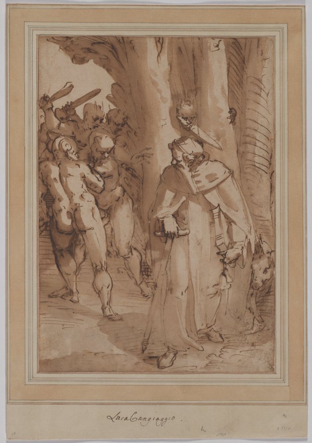 Temptation of Saint Anthony by Luca Cambiaso (Italian, 1527–1585) - Classic Art canvas print