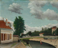 Outskirts of Paris by Henri Rousseau (French, 1844–1910) - Naive Art canvas print