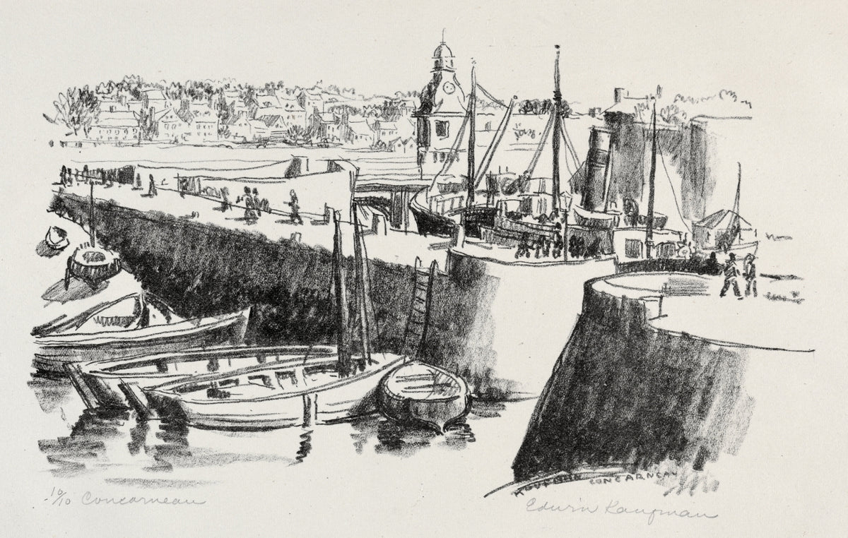 Concarneau by Edwin Kaufman (American, 1906–1939) - Classic Art canvas print