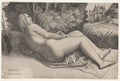 Venus Reclining in a Landscape by Giulio Campagnola (Italian, 1482–1515) - Classic Art canvas print
