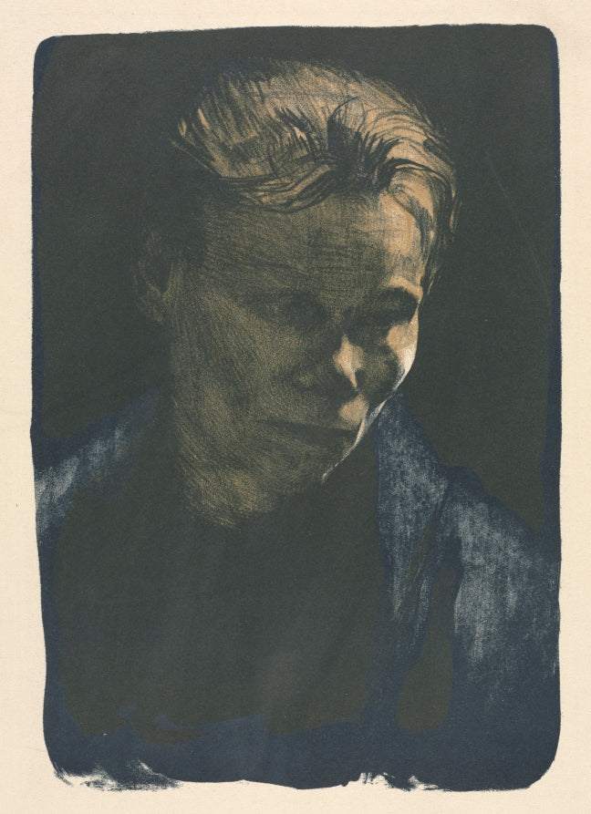 Working Woman with Blue Shawl by Käthe Kollwitz (German, 1867–1945) - Classic Art canvas print