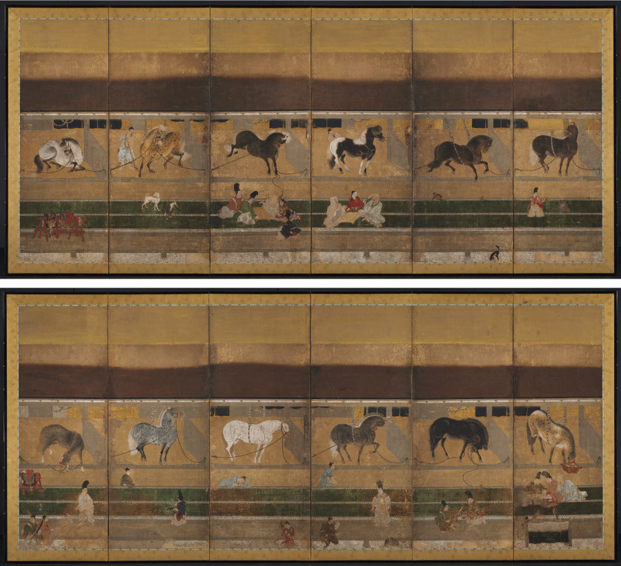 Horse Stable by  - Classic Art canvas print