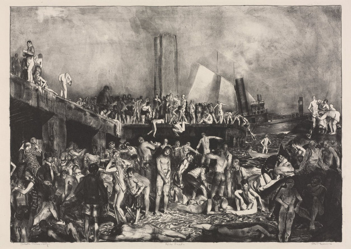 River-Front by George Bellows (American, 1882–1925) - Classic Art canvas print