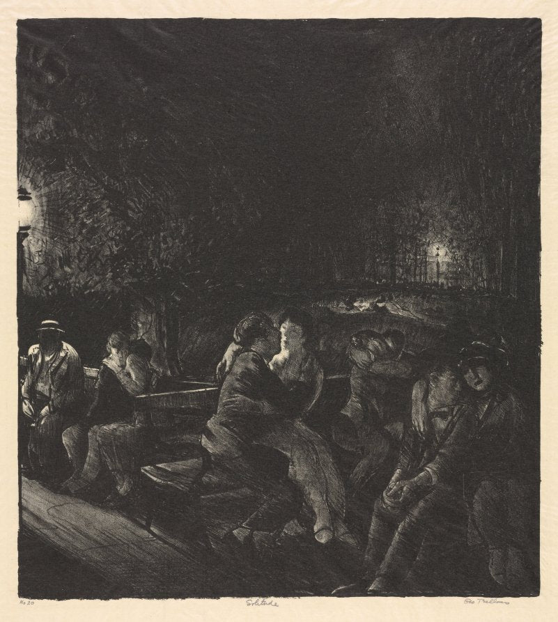 Solitude by George Bellows (American, 1882–1925) - Classic Art canvas print