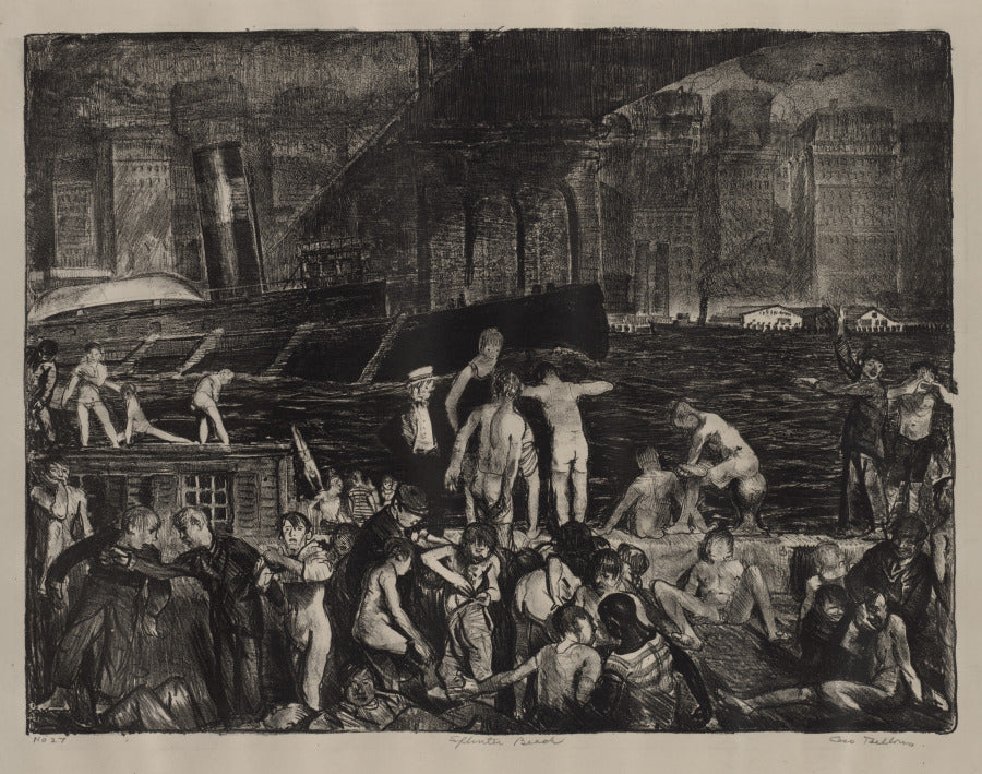 Splinter Beach by George Bellows (American, 1882–1925) - Classic Art canvas print