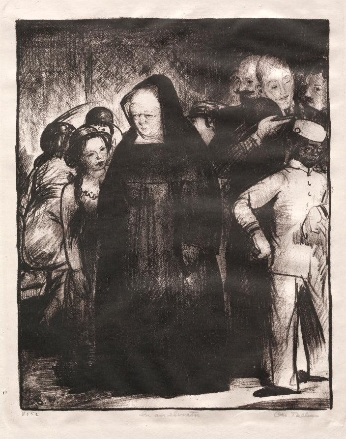 In an Elevator by George Bellows (American, 1882–1925) - Classic Art canvas print