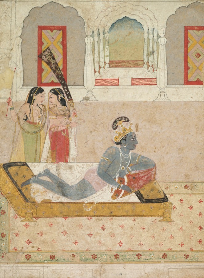 Krishna Awaiting Radha by  - Classic Art canvas print