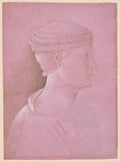 Bust of a Woman recto by Benozzo Gozzoli (Italian, 1420–1497) - Classic Art canvas print