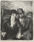 In the Subway by George Bellows (American, 1882–1925) - Classic Art canvas print
